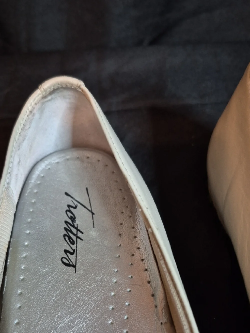 Trotters Cream Slip-On Espadrille Flats